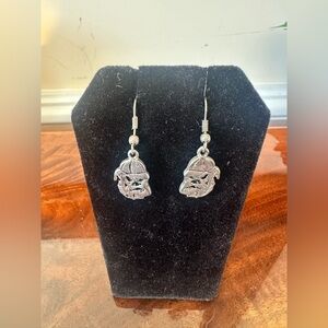 University of Georgia Women's Silver Tone Bulldog Earrings NWOT